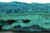 Brilliant Teal Botryoidal Chrysocolla and Malachite - Chile #299544-1